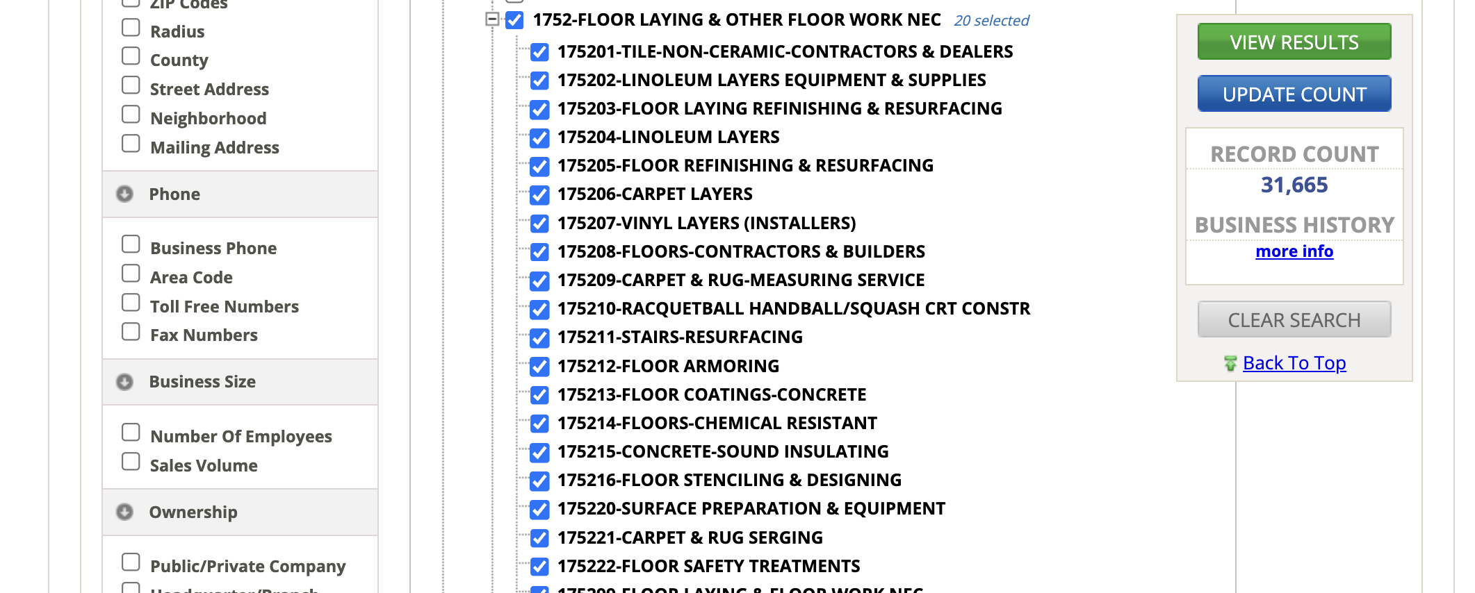 floor installers usa 2024 (dataaxle)